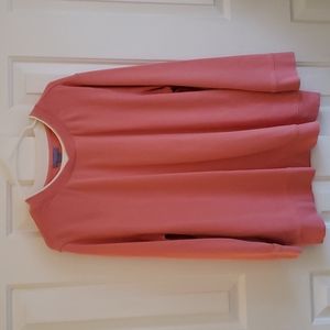 Laura Scott woman Peach long sleeve sweatshirt size 2X